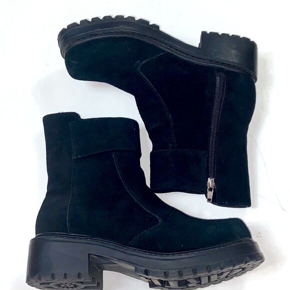 EARTH SHOE LEATHER UPPER SUEDE MANMADE OUTSOLE SHOES SIZE 5.5 BOOTS - Picture 2 of 10